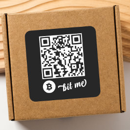 Bitcoin (BTC) Ballet QR Code Sticker - Square