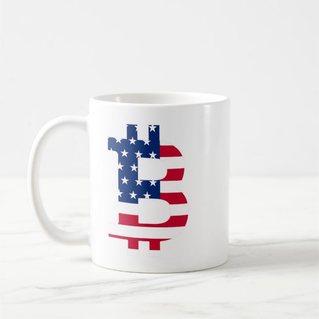 Bitcoin BTC Crypto Mens Sprichwort Kaffeetasse (Links)