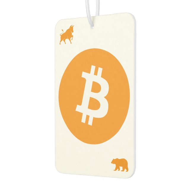 Bitcoin Car Air Freshener Autolufterfrischer (Links)