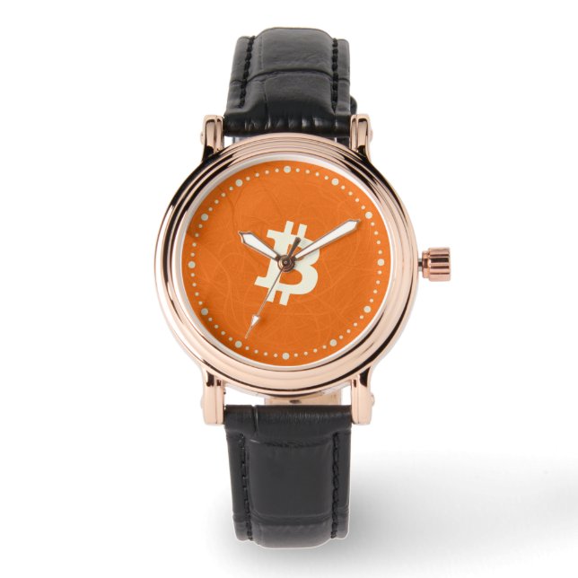 Bitcoin Classic Orange (Neuron) Armbanduhr (Vorderseite)