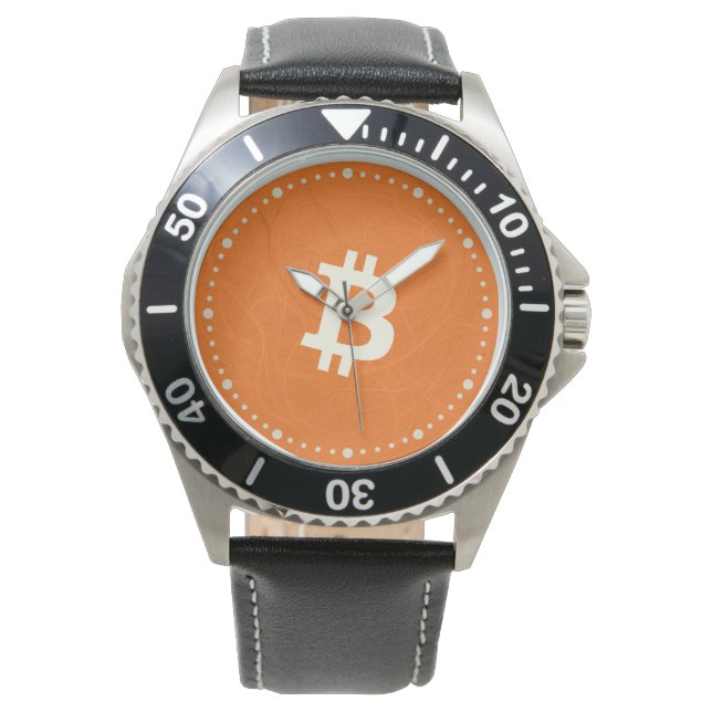 Bitcoin Classic Orange (Neuron) Armbanduhr (Vorderseite)