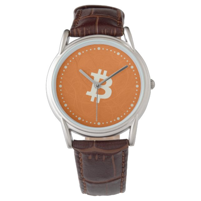 Bitcoin Classic Orange (Neuron) Armbanduhr (Vorderseite)