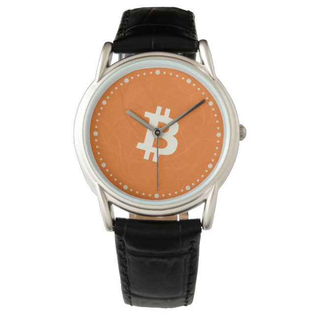 Bitcoin Classic Orange (Neuron) Armbanduhr (Vorderseite)