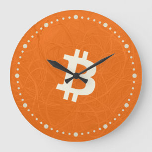 Bitcoin Classic Orange (Neuron) Große Wanduhr