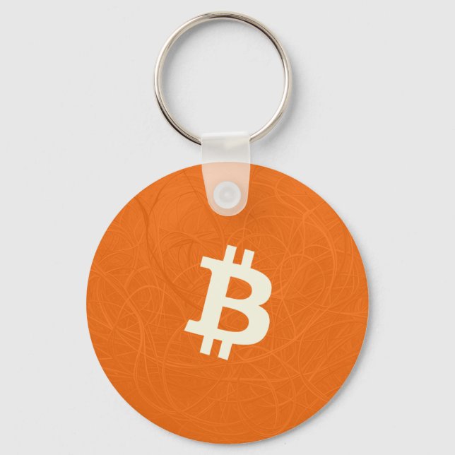 Bitcoin Classic Orange (Neuron) Schlüsselanhänger (Vorderseite)