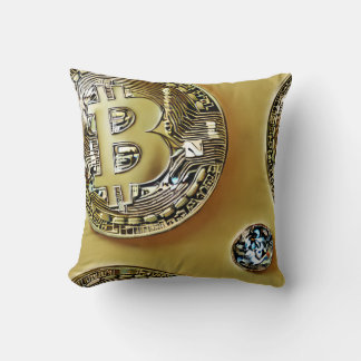 Bitcoin Coins Kissen