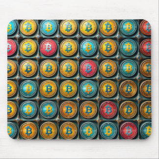 Bitcoin Coloring Currency Set innerhalb eines Komp Mousepad