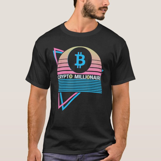 Bitcoin Crypto BTC Cryptocurrency Crypto Millionai T-Shirt (Vorderseite)