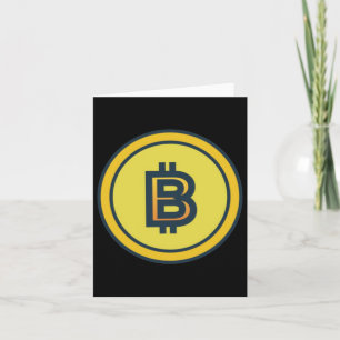 Bitcoin Crypto Design Sticker Karte