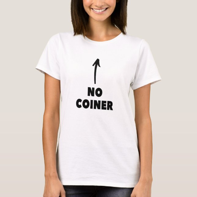 Bitcoin Crypto No Coiner T-Shirt (Vorderseite)