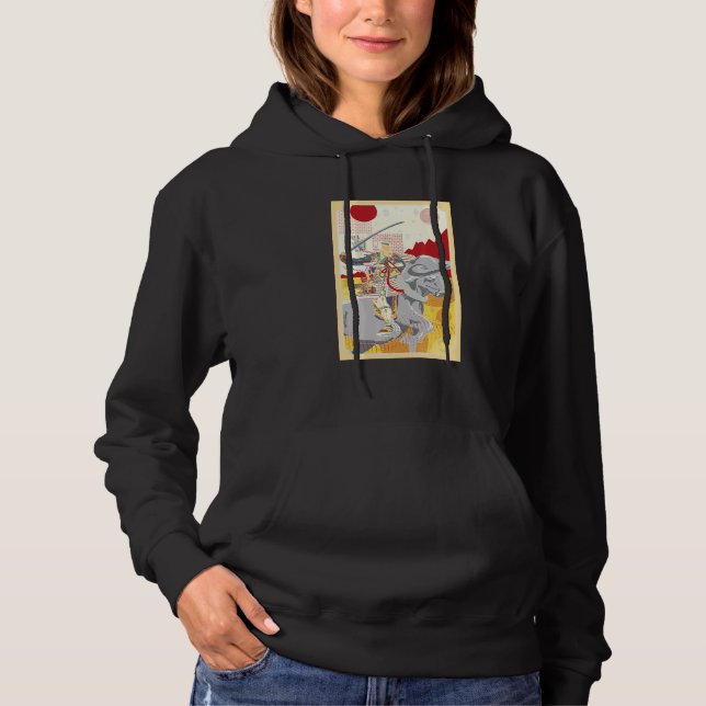 Bitcoin Crypto Samurai Kryptowährung Digital Curr Hoodie (Vorderseite)