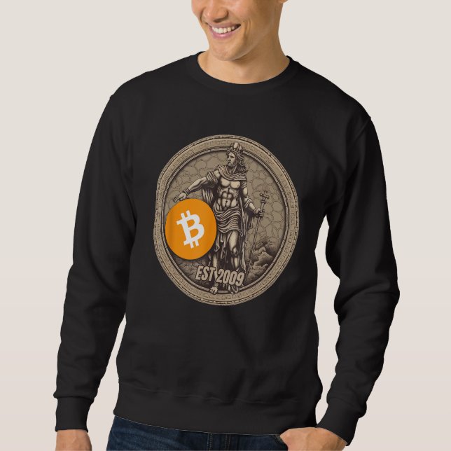 Bitcoin Cryptocurrency Sweatshirt (Vorderseite)