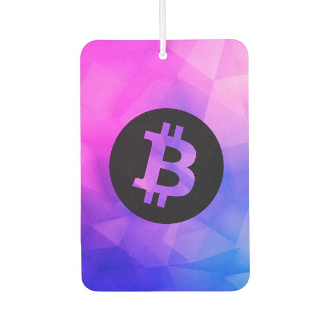 Bitcoin Crystal Autolufterfrischer (Vorderseite)