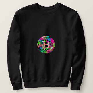"Bitcoin Cypherpunk"-Ölgemälde Sweatshirt