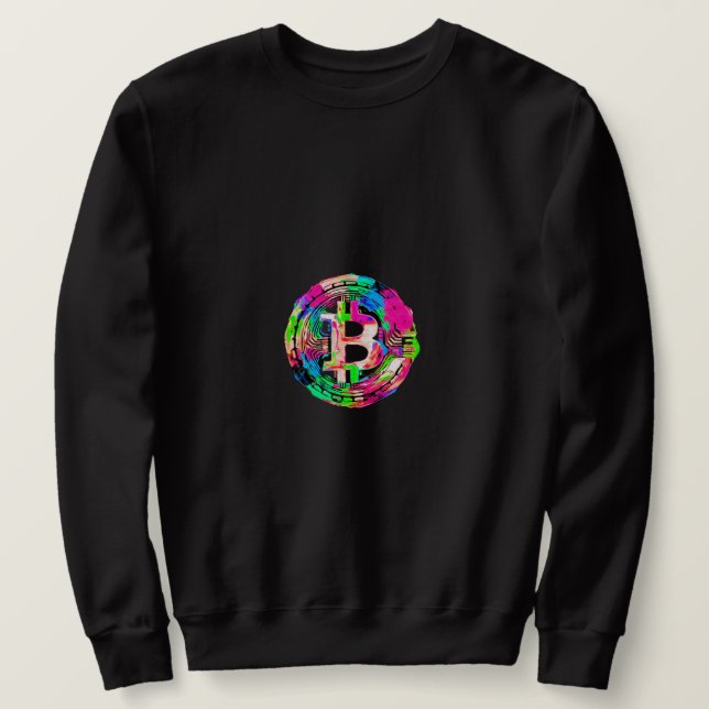 "Bitcoin Cypherpunk"-Ölgemälde Sweatshirt (Design vorne)