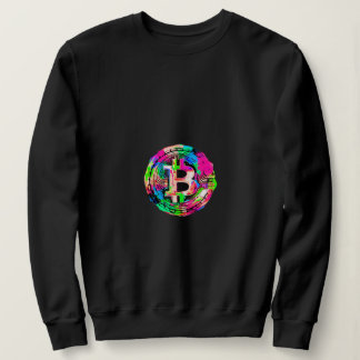 "Bitcoin Cypherpunk"-Ölgemälde Sweatshirt
