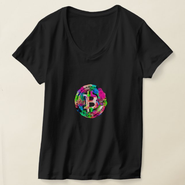 "Bitcoin Cypherpunk"-Ölgemälde T-Shirt (Ablage )