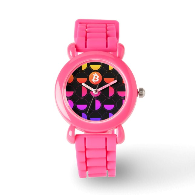 Bitcoin Designer Armbanduhr (Vorderseite)