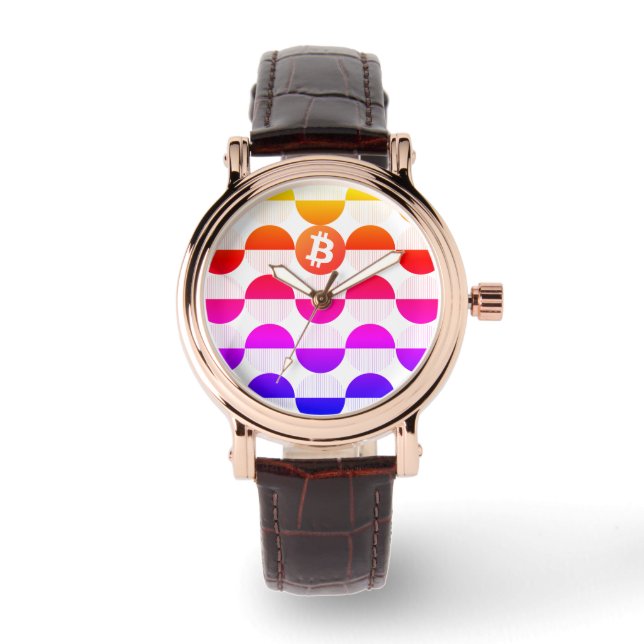 Bitcoin Designer Watch Armbanduhr (Vorderseite)