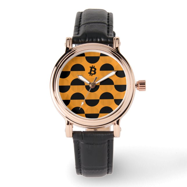 Bitcoin Designer Watch Armbanduhr (Vorderseite)