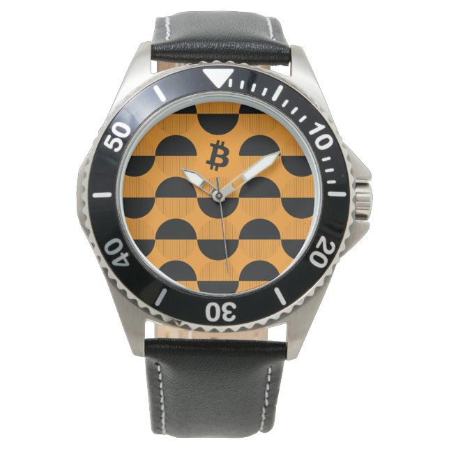 Bitcoin Designer Watch Armbanduhr (Vorderseite)