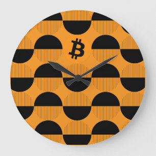 Bitcoin Designer Watch Große Wanduhr