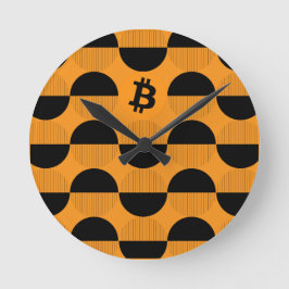 Bitcoin Designer Watch Runde Wanduhr