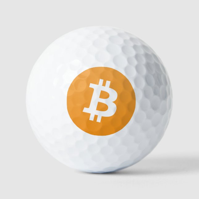 Bitcoin Dozen Golf Balls Golfball (Vorderseite)