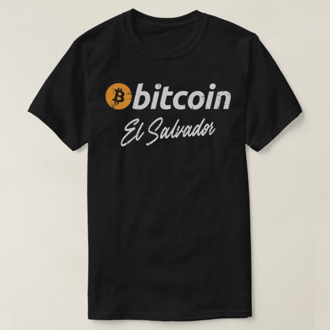 Bitcoin El Salvador BTC Krypto Kryptowährung Männe T-Shirt (Design vorne)