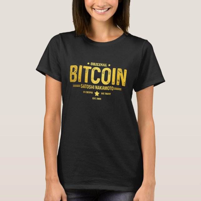 Bitcoin Est 2009 Hodl Crypto Currency Btc Trader I T-Shirt (Vorderseite)