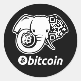 Bitcoin Event Item Runder Aufkleber