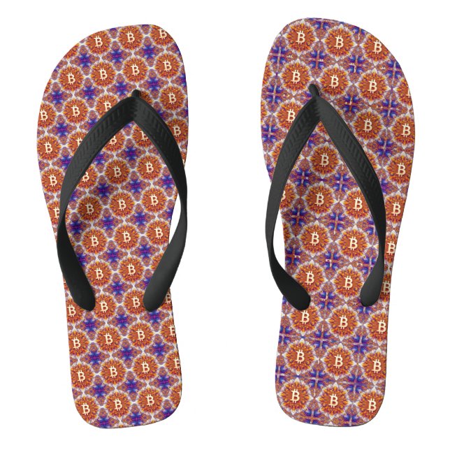 Bitcoin Flip Flops (Fußbett)