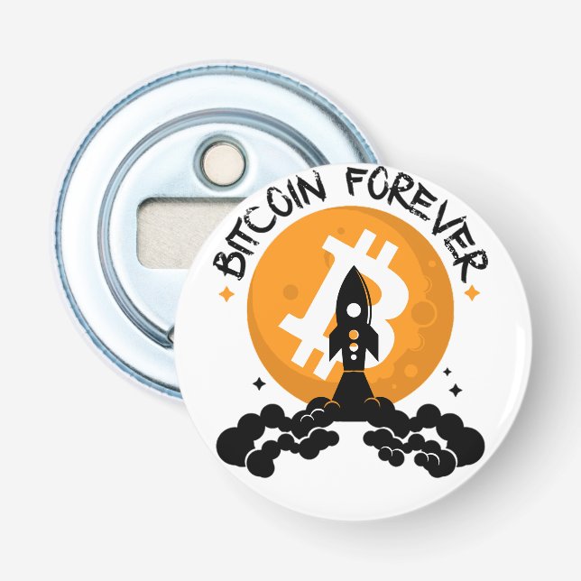 Bitcoin Forever Flaschenöffner (Vorderseite)