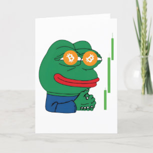 Bitcoin Frog Meme Sell Signal BTC Dankeskarte