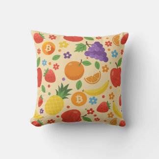 Bitcoin Fruits Kissen