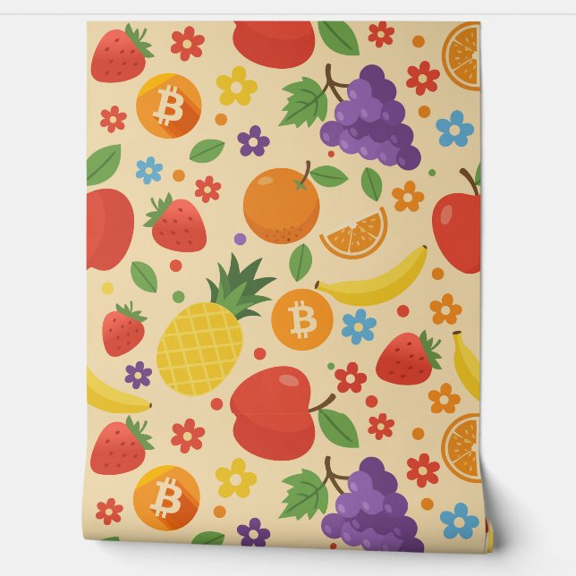 Bitcoin Fruits Tapete (Abrollen)