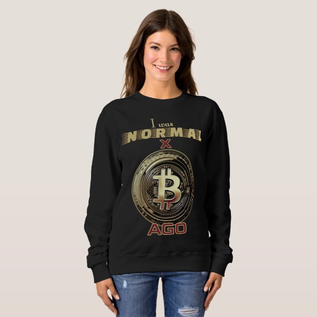 Bitcoin Funny Sweatshirt (Vorne ganz)