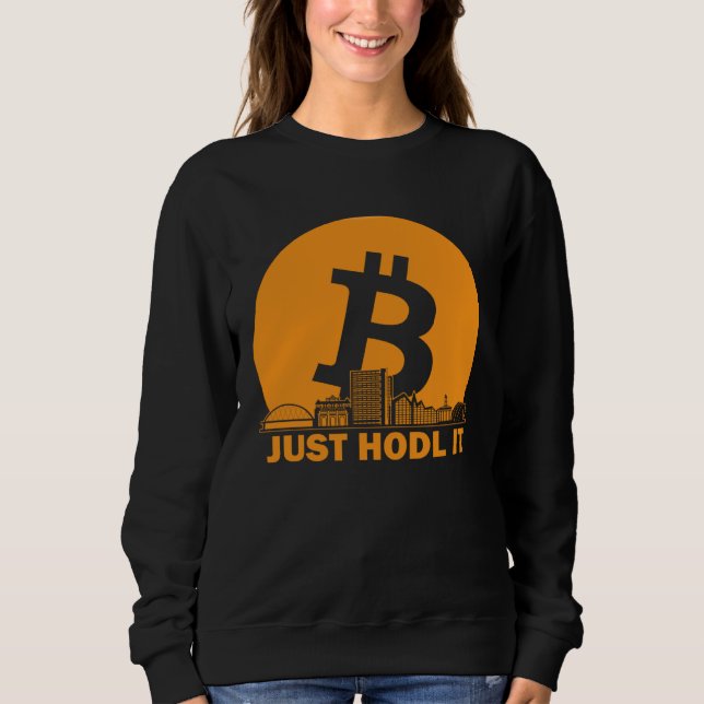 Bitcoin Glasgow Skyline  Glasgow Bitcoin Maximalis Sweatshirt (Vorderseite)