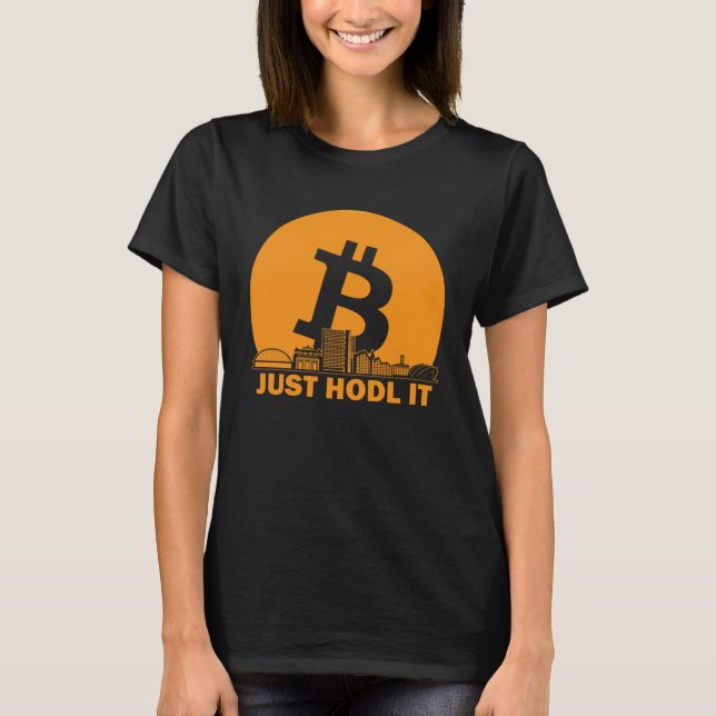Bitcoin Glasgow Skyline  Glasgow Bitcoin Maximalis T-Shirt (Vorderseite)