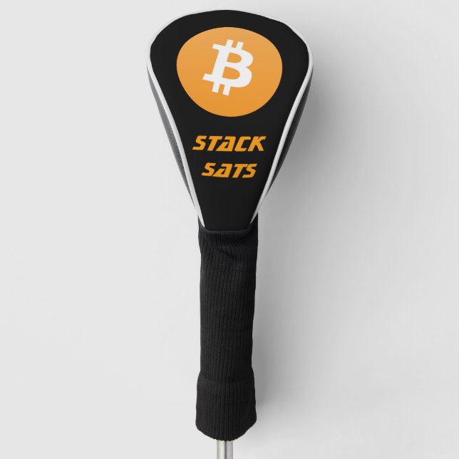 Bitcoin Golf Head Cover Golf Headcover (Vorderseite)