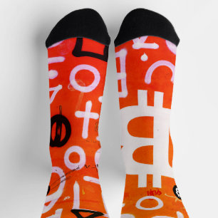 "Bitcoin Graffiti" (Stil #7) Street Art Socken