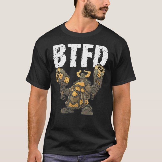Bitcoin Graphic BTF Kaufen Sie den Dip Sprichwort  T-Shirt (Vorderseite)