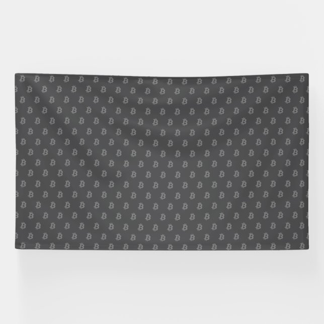 Bitcoin Grau Banner (Horizontal)