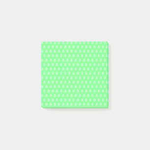 Bitcoin Grün Post-it Klebezettel