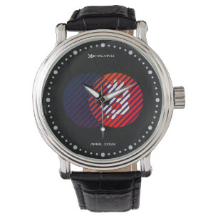 Bitcoin Halbierung 2028 (Stil: 2 / Miami) Armbanduhr
