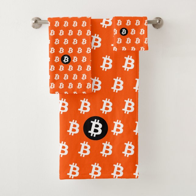 Bitcoin Hellorange Badhandtuch Set (Insitu)