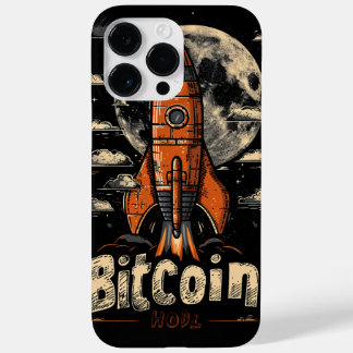 Bitcoin hodl and rocket to the moon design Case-Mate iPhone 14 pro max hülle