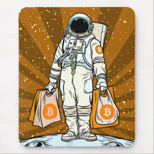 BITCOIN-HODL-Crypto-Astronautin Mousepad