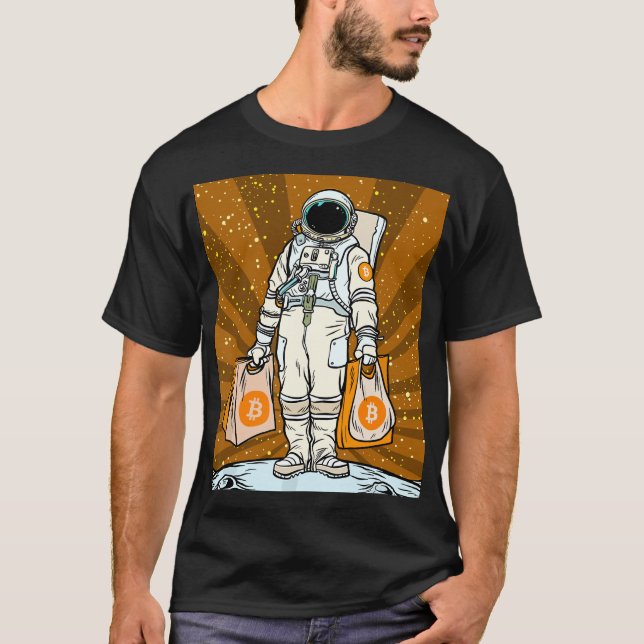 BITCOIN-HODL-Crypto-Astronautin T-Shirt (Vorderseite)