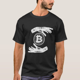 Bitcoin Hodl Hand Holding Kryptowährung Digital C T-Shirt